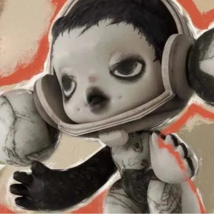 MEGA α SKULLPANDA 400% Egon Schiele