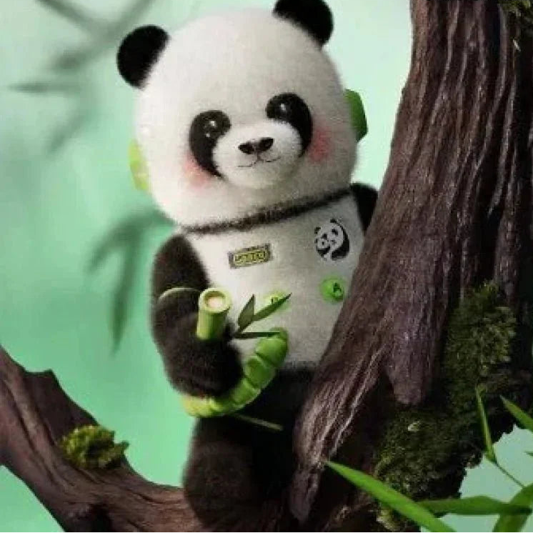 MEGA SPACE MOLLY 400% PANDA PVC Figure