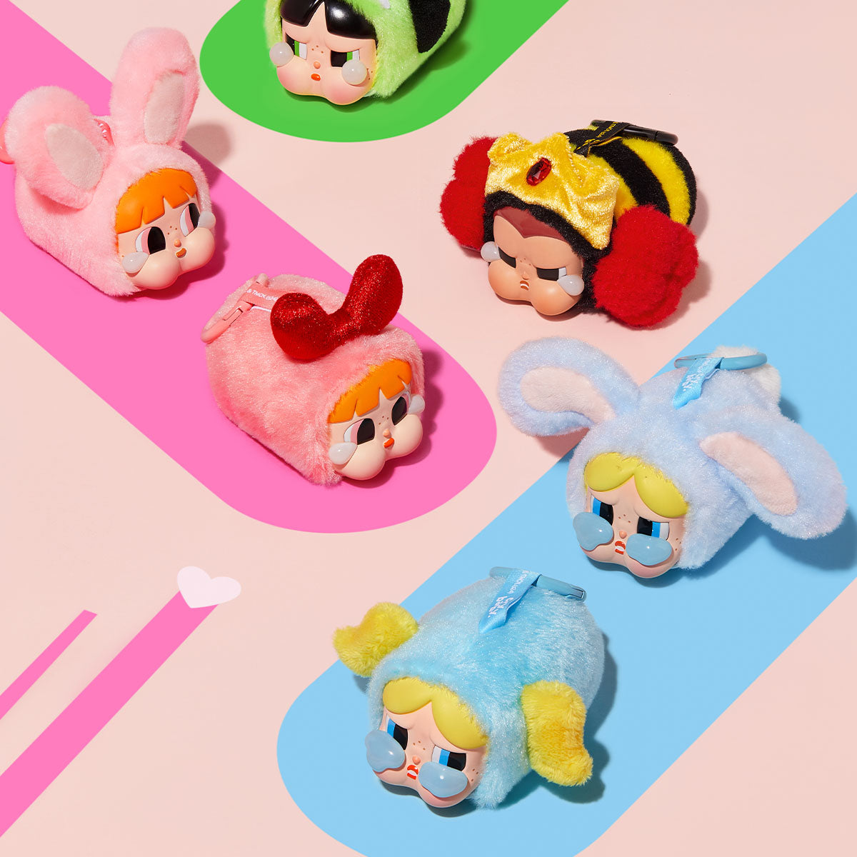 Crybaby Powerpuff Girls Vinyl Face Series Plush Dolls. Blind Box