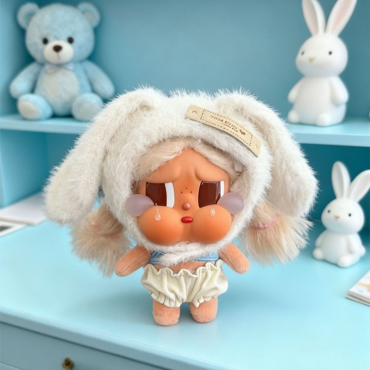 Crybaby Clothes Rabbit plush headgear（No doll）