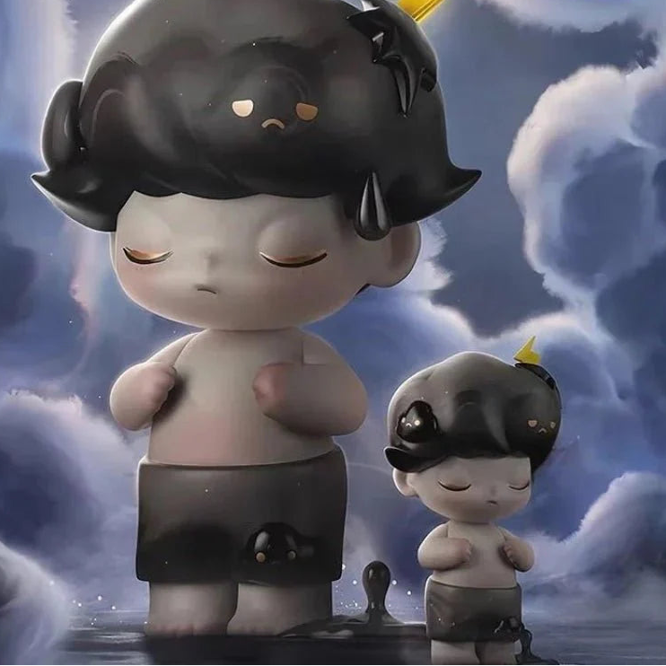 MEGA JUST DIMOO 400% Thundershower Series PVC Figure