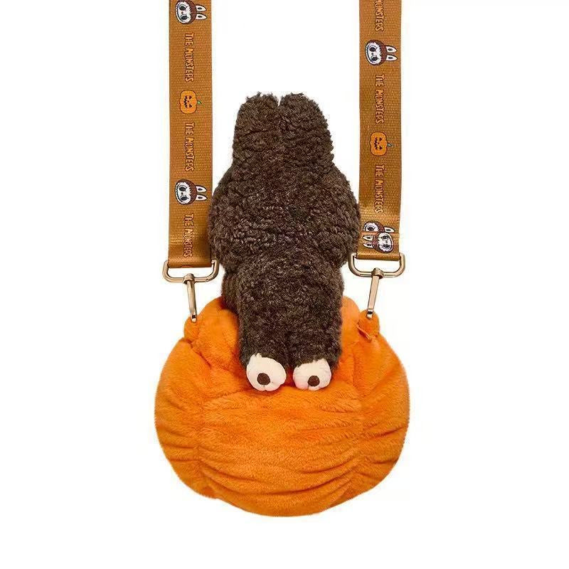 POPMART The Monster labubu pumpkin bag Halloween