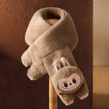 Warm Fluffy Holiday Series-LABUBU Plush scarf