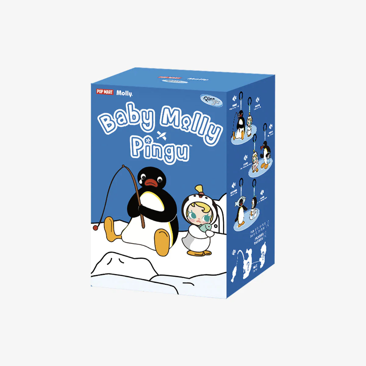 Baby Molly × Pingu Happy Fishing Series-Vinyl Plush Pendant Blind Box