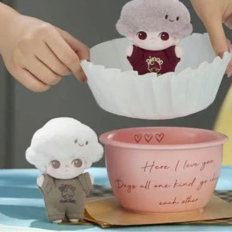 POPMART DIMOO Crush on Coffee Series-Soft-faced Plush Keychain Blind Box