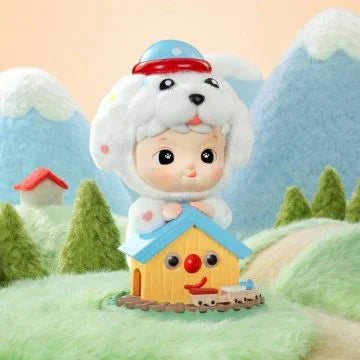 Hacipupu Fluffy Puppy Figure. Hanging Card