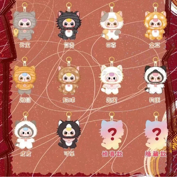 Baby Three-Whose Cat Is This Series Plush Dolls. Blind Box