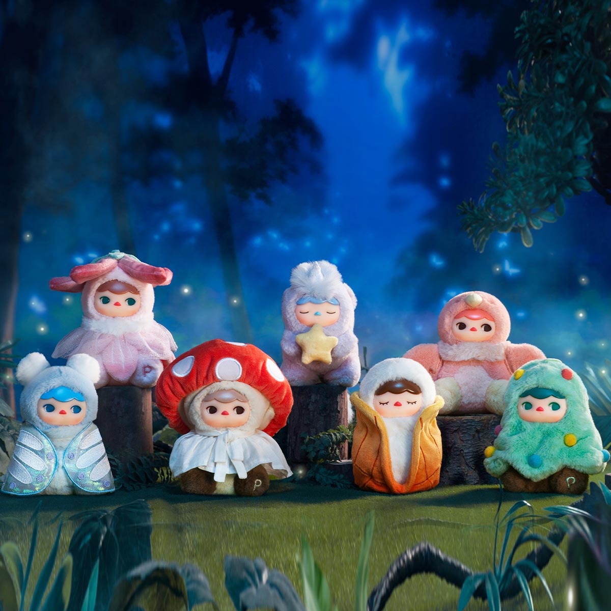 PUCKY Forest Party Series Vinyl Plush Pendant Blind Box. Milan Limited