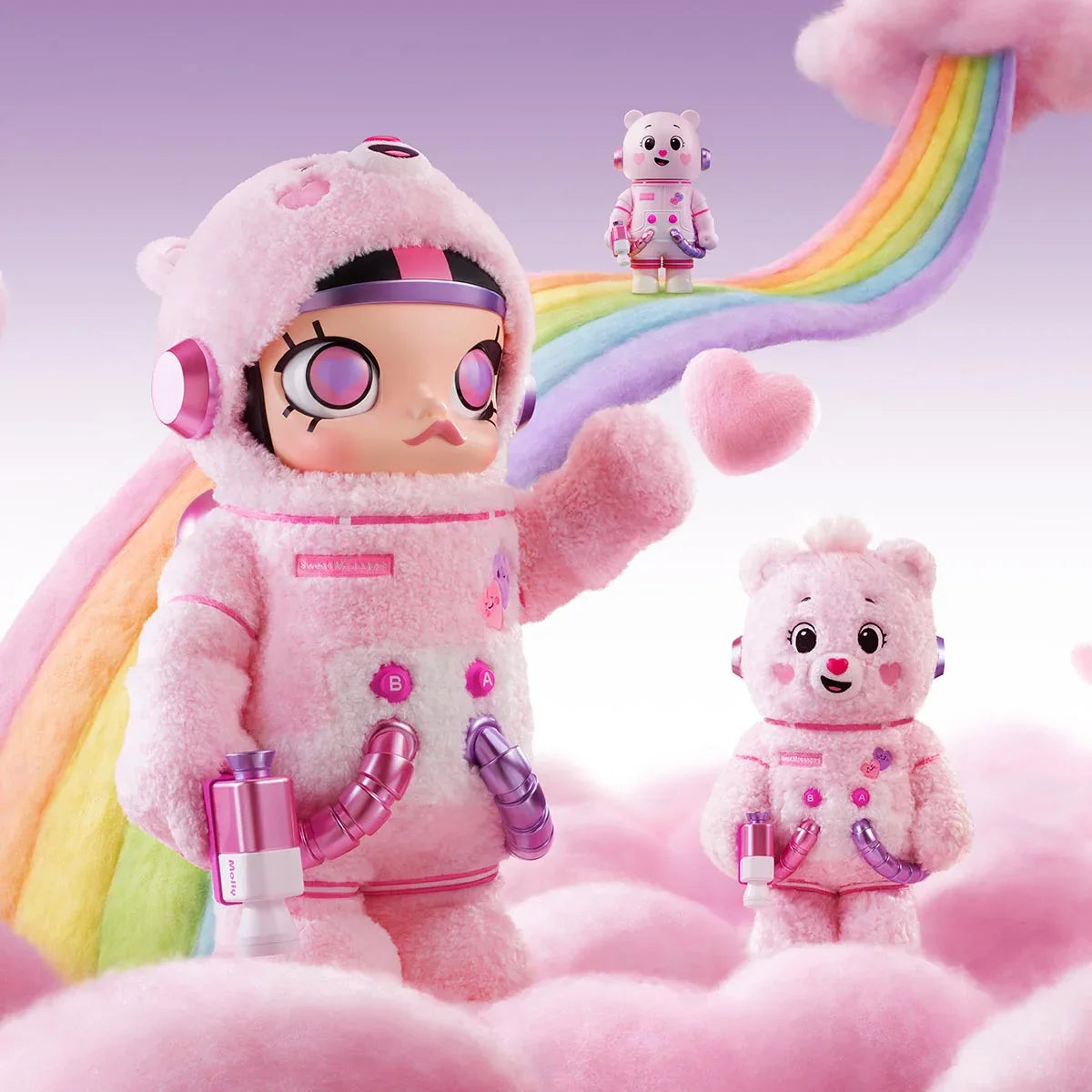 POPMART MEGA SPACE MOLLY CARE BEARS 400%+100% - PopNya