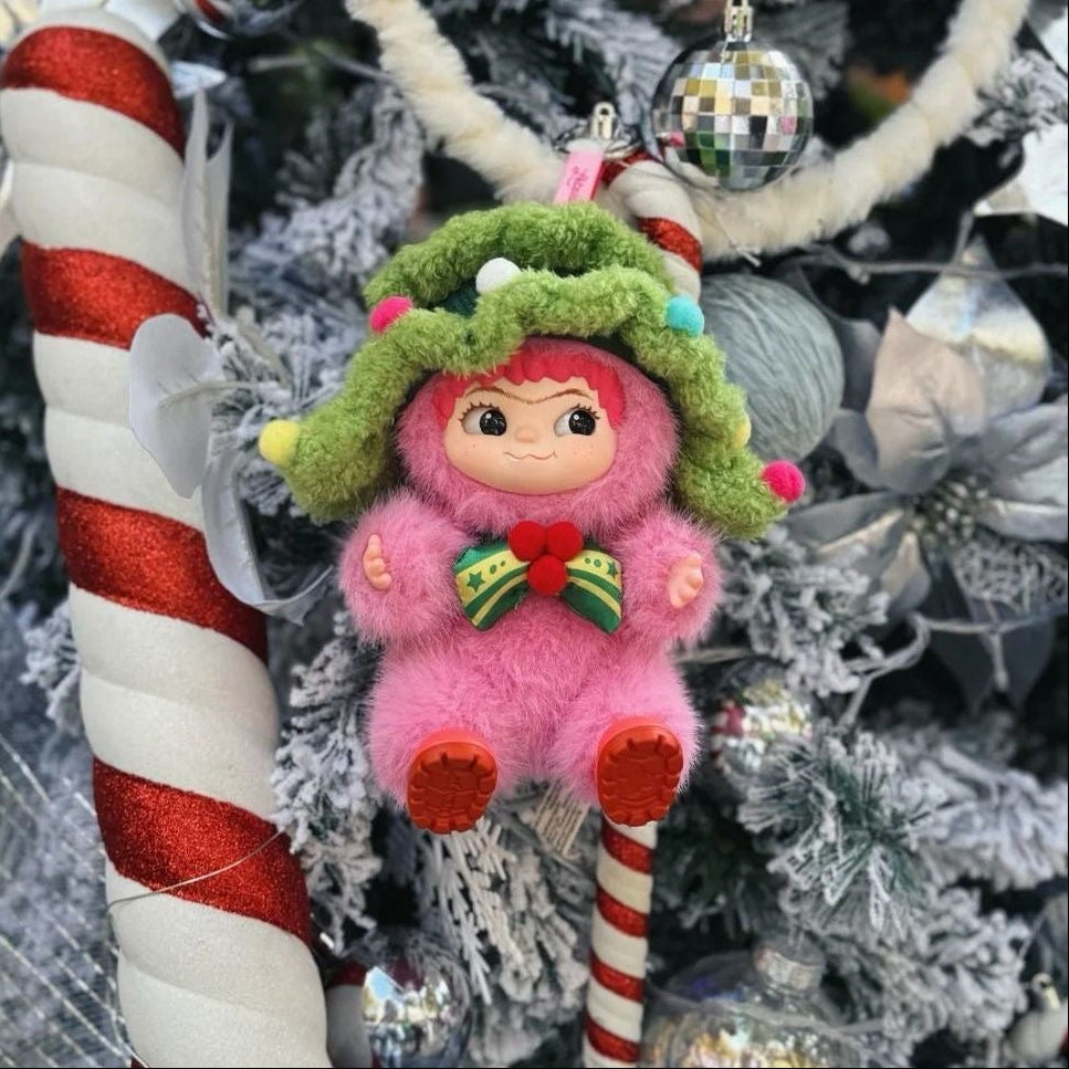 WAKUKU Santa Cutie in Pink Series Vinyl Plush Limited Figure