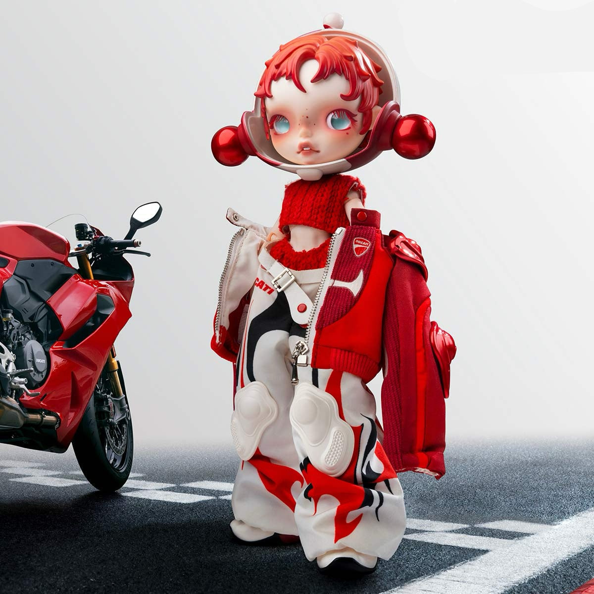 SKULLPANDA × DUCATI 1/6 Action Figure Pop Mart