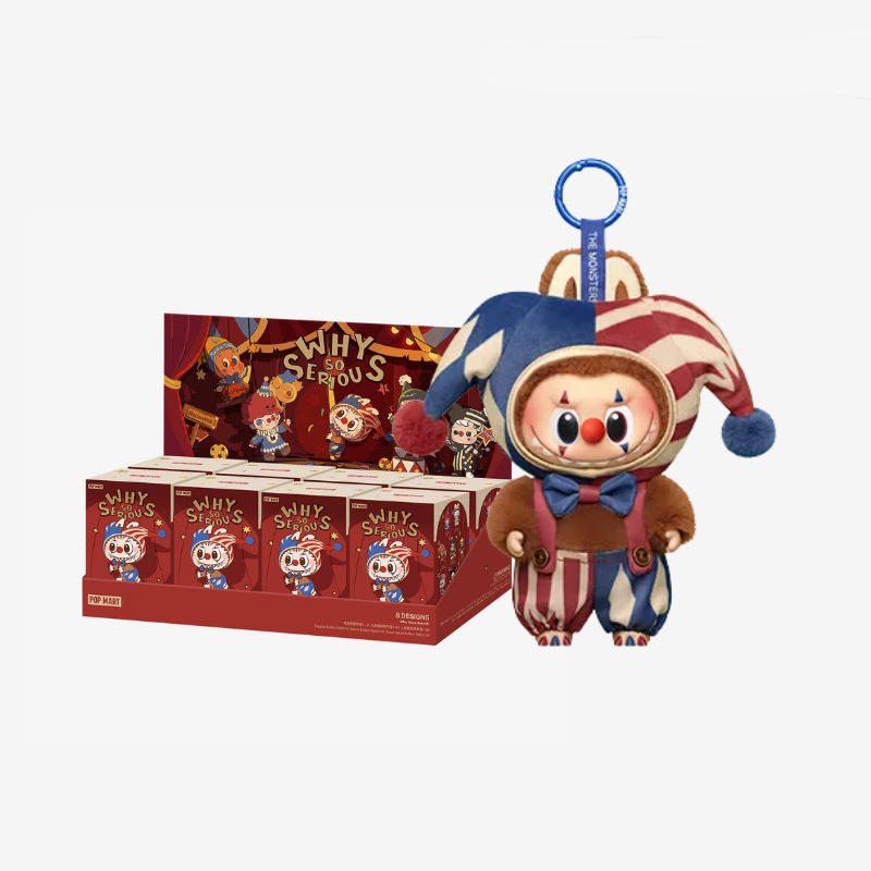 Labubu The Monsters Why So Serious Series Plush Pendant POP MART Blind Box