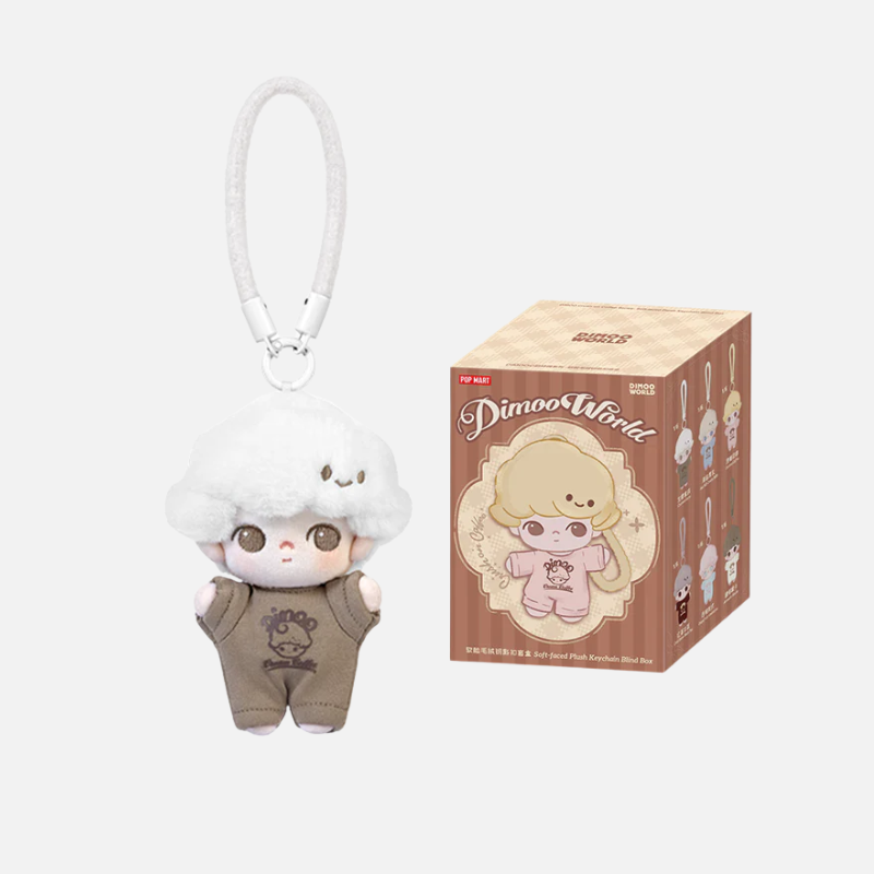 POPMART DIMOO Crush on Coffee Series-Soft-faced Plush Keychain Blind Box