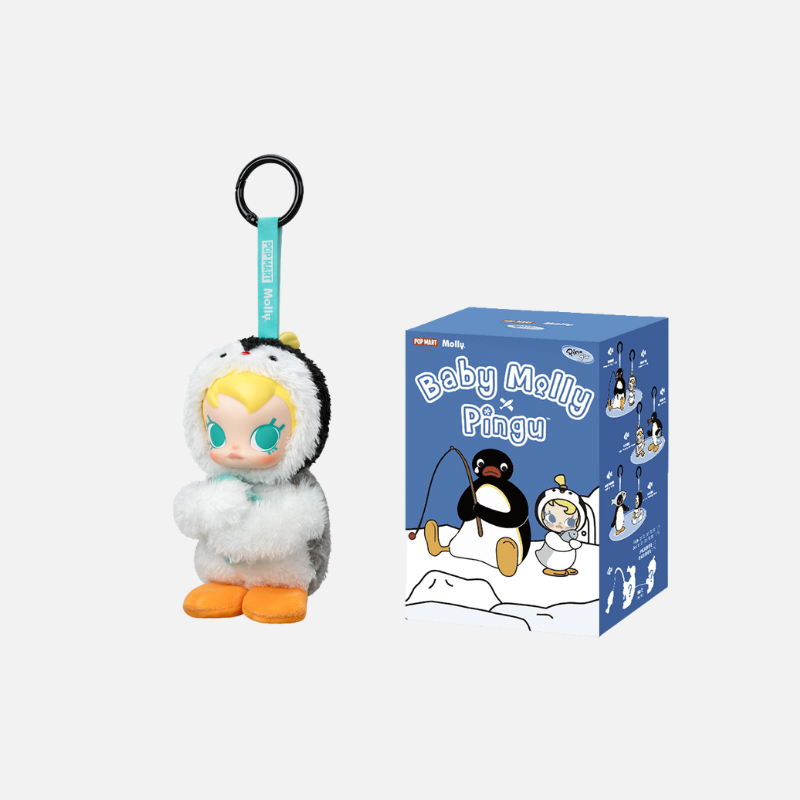 Baby Molly × Pingu Happy Fishing Series-Vinyl Plush Pendant Blind Box
