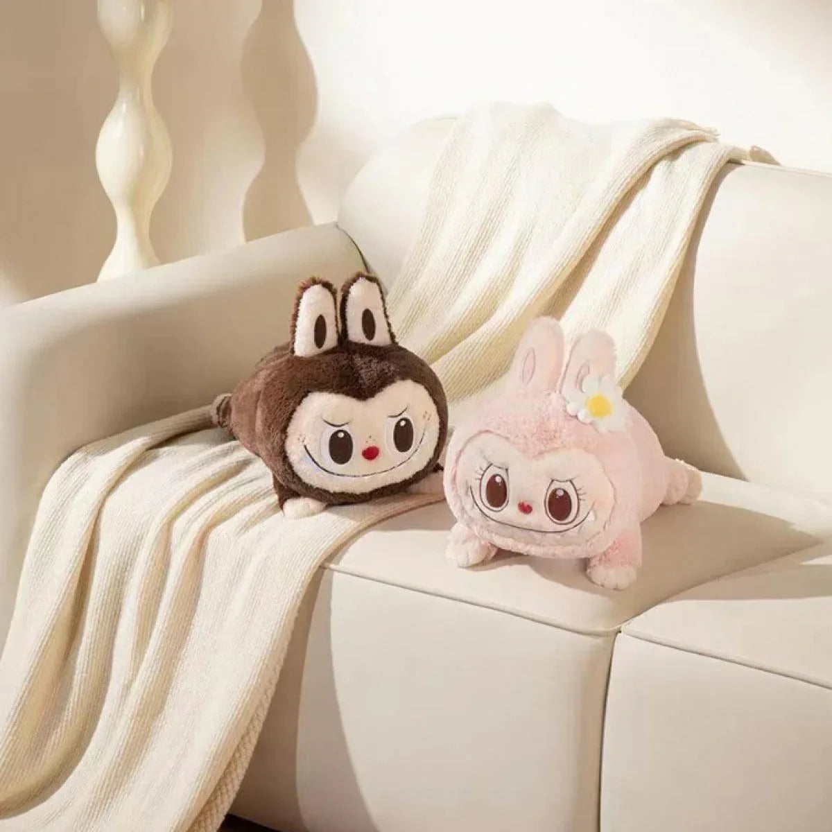 The Momsters Classic Series-Labubu Sweet Sleep Lying Plush Doll - PopNya