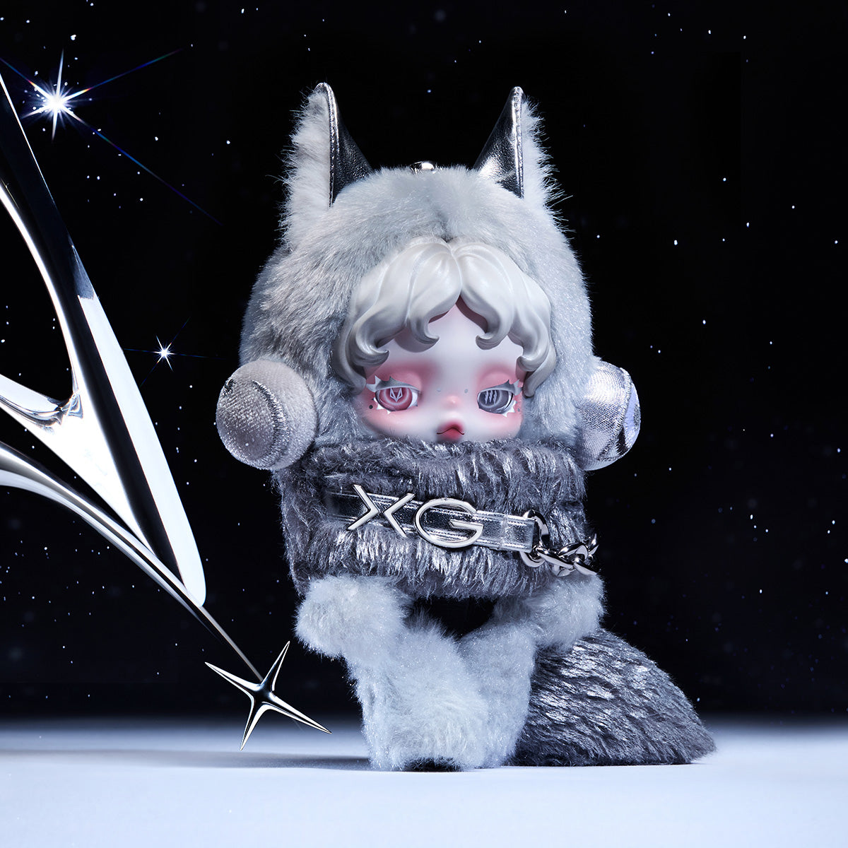 SKULLPANDA XG Plush Doll Pendant Japan Exclusive