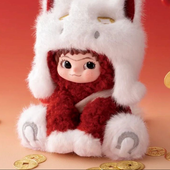 WAKUKU Snowy Lucky Hooves Series Plush New Year Limited Edition Hanging Card (PRE-ORDER)