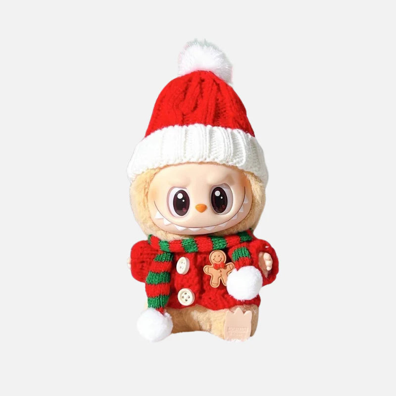 Labubu clothes Christmas Outfit Gingerbread Man Labubu clothes