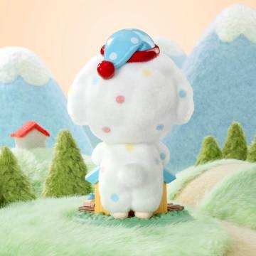 Hacipupu Fluffy Puppy Figure. Hanging Card