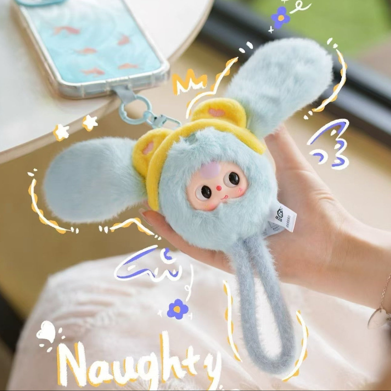 Baby Three Toddler Wrist Strap Plush Doll Charm Blind Box