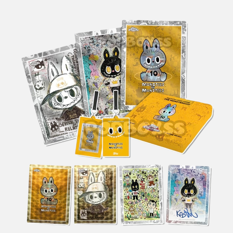 The Monster LABUBU X Topps CHROME Collectible Cards Set