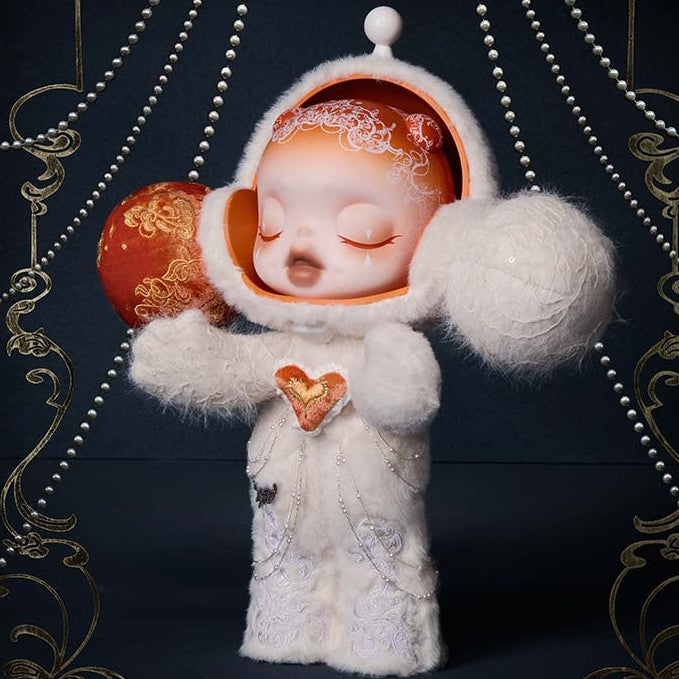 MEGA α SKULLPANDA 400% White Moon