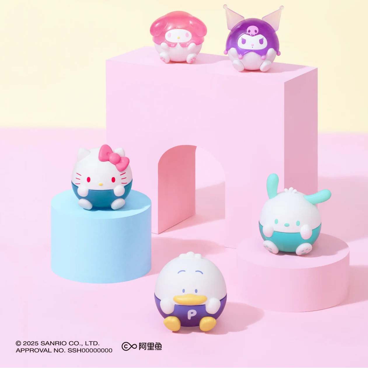 TOP TOY Sanrio Characters Roundy Mini Figures Suprise Blind Bags