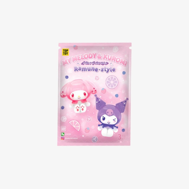 TOP TOY MY MELODY&KUROMI Ramune-Style Mini Figures Surprise Blind Bags