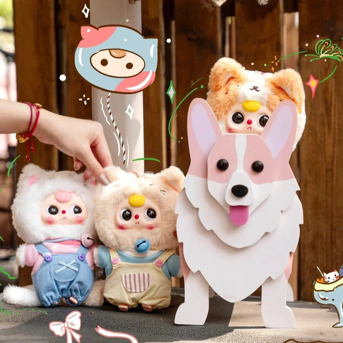 Baby Three Kitten Wardrobe