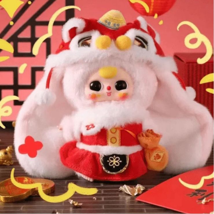 Baby Three Happy New Year Series Plush Toy Pendant Blind Box