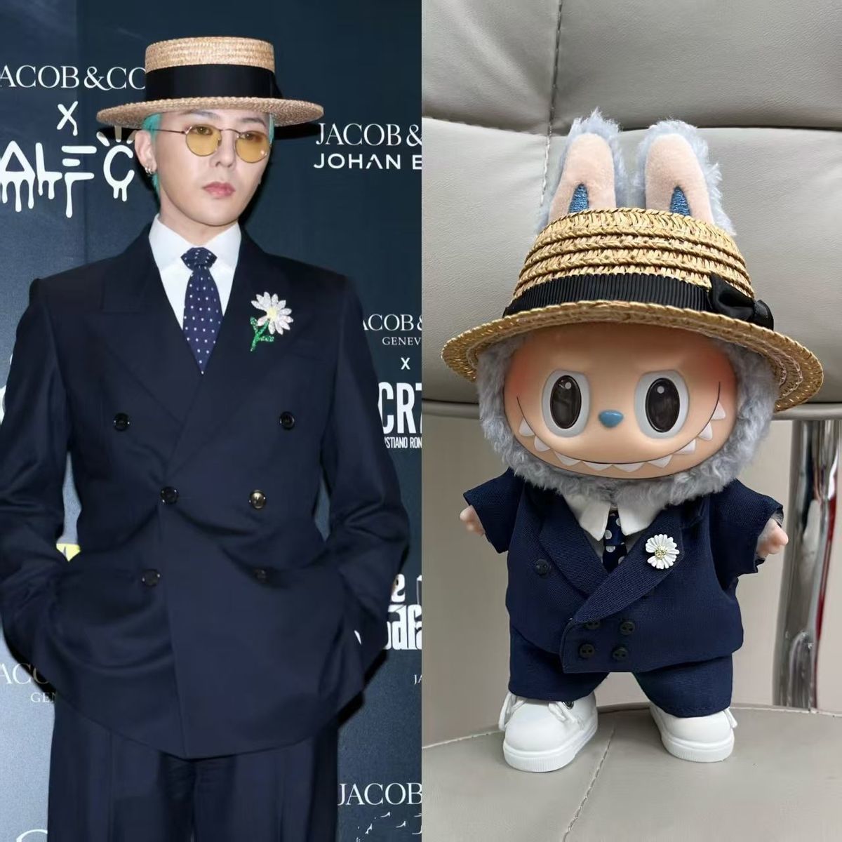 G-Dragon's same style labubu doll clothes（No doll）labubu clothes