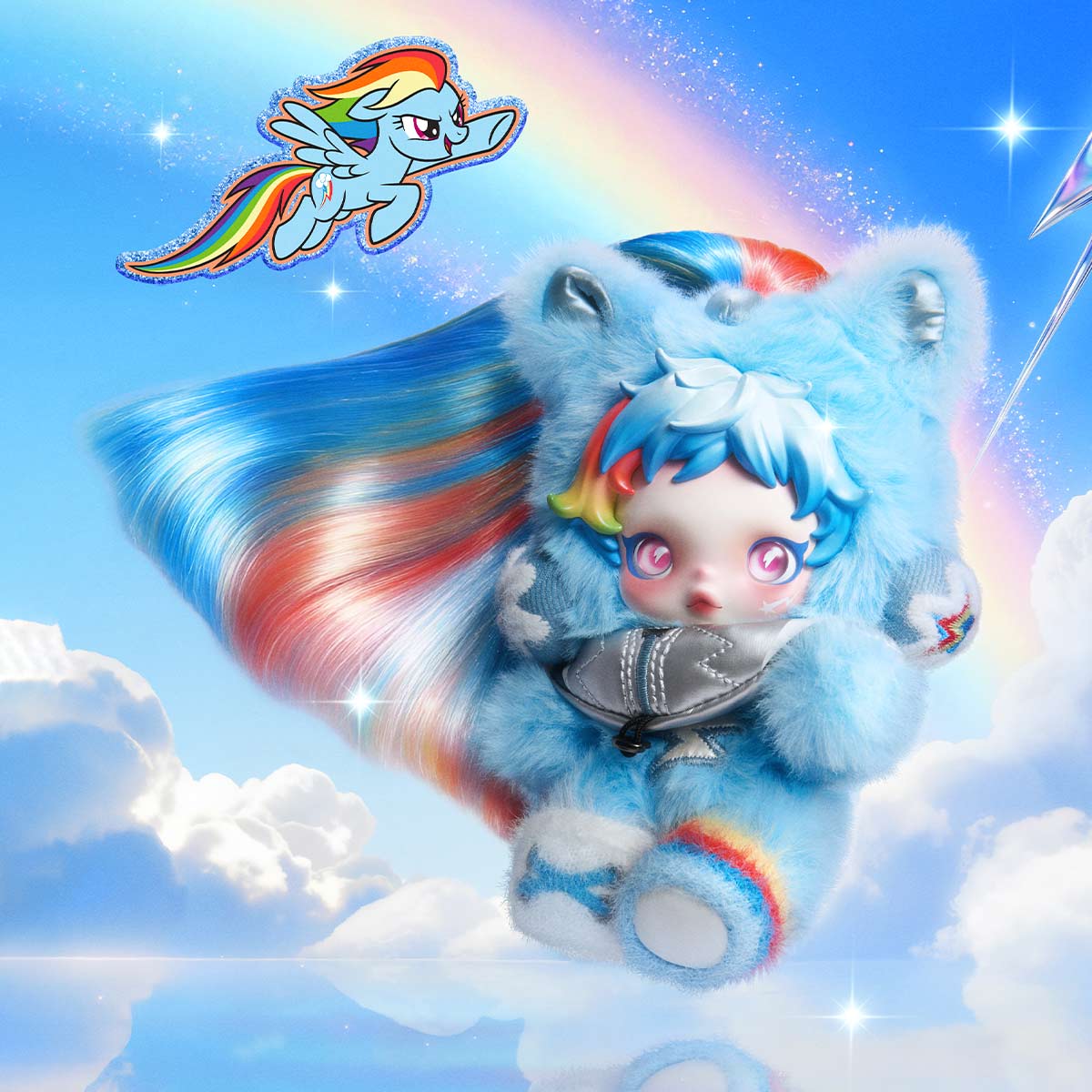 【Hot】SKULLPANDA × My Little Pony Series Plush Blind Box