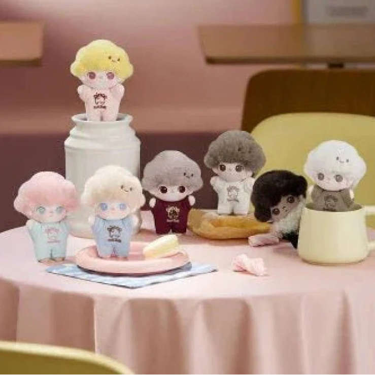 POPMART DIMOO Crush on Coffee Series-Soft-faced Plush Keychain Blind Box