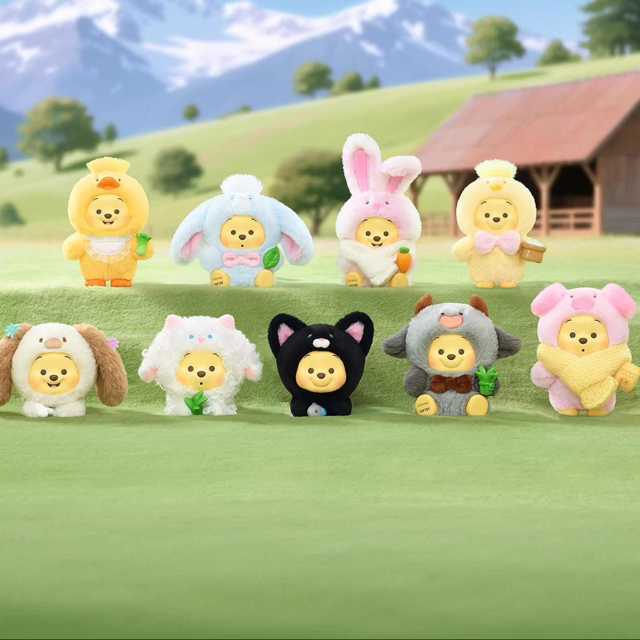 DSN Winnie The Pooh Happy Farm Series Plush Blind Box