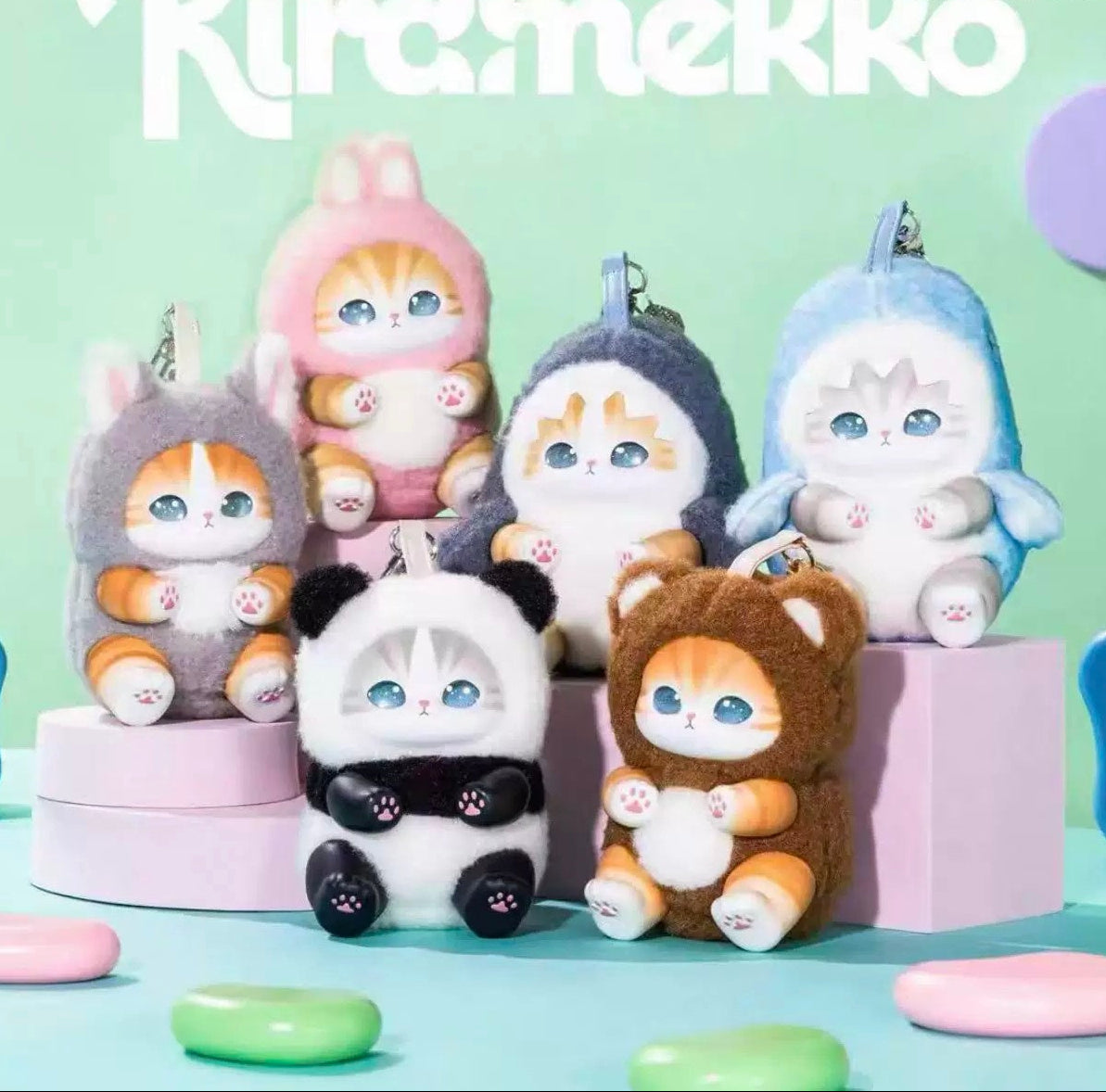 Mofusand Kiramekko Fluffy Kittens Series Plush Blind Box