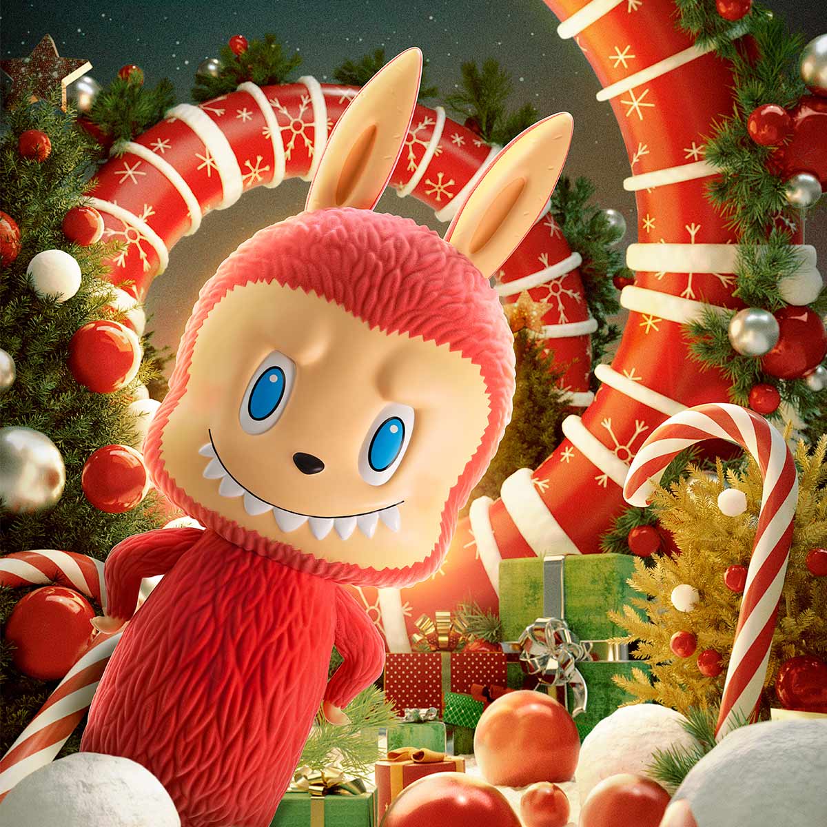 MEGA LABUBU 1000% Winter Holiday