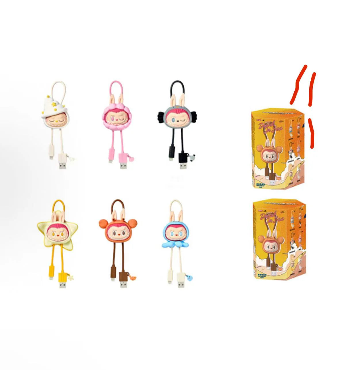 THE MONSTERS LABUBU Enchanted by the Seaside Series-Cable Blind Box