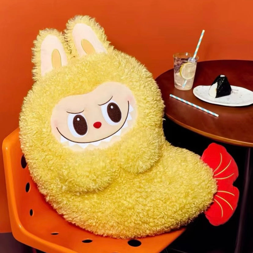 POPMART  the monster labubu Fried Shrimp Pillow