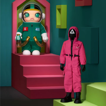 POPMART MEGA SPACE MOLLY 400% + Action Figure Squid Game Set