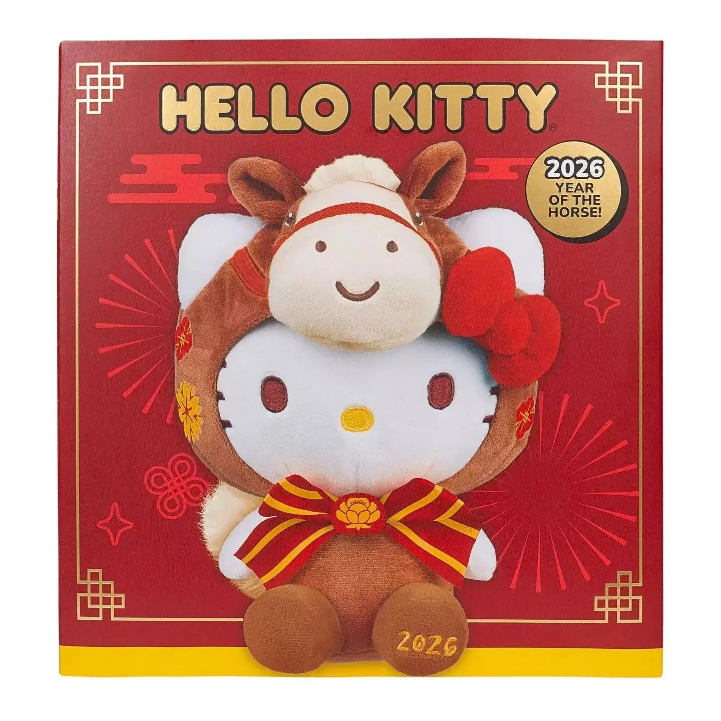 Hello kitty New Year Year of the Horse limited edition plush cartoon doll - PopNya