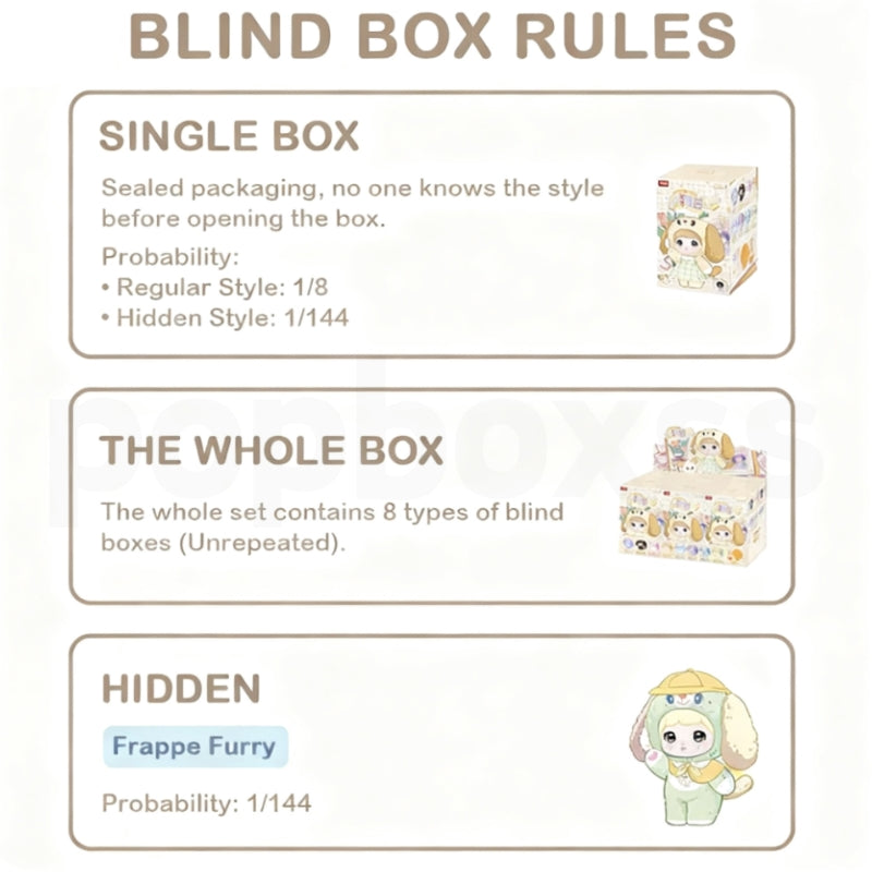 Nommi V5 Puppy Diary Series Plush Dolls. Blind Box