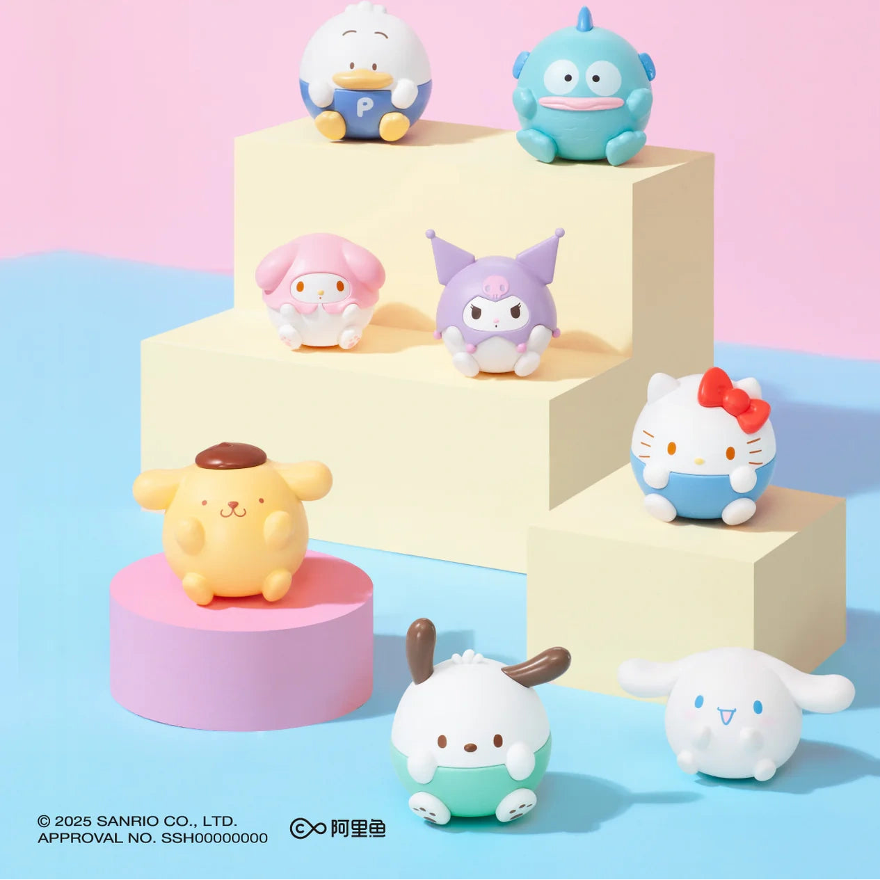 TOP TOY Sanrio Characters Roundy Mini Figures Suprise Blind Bags