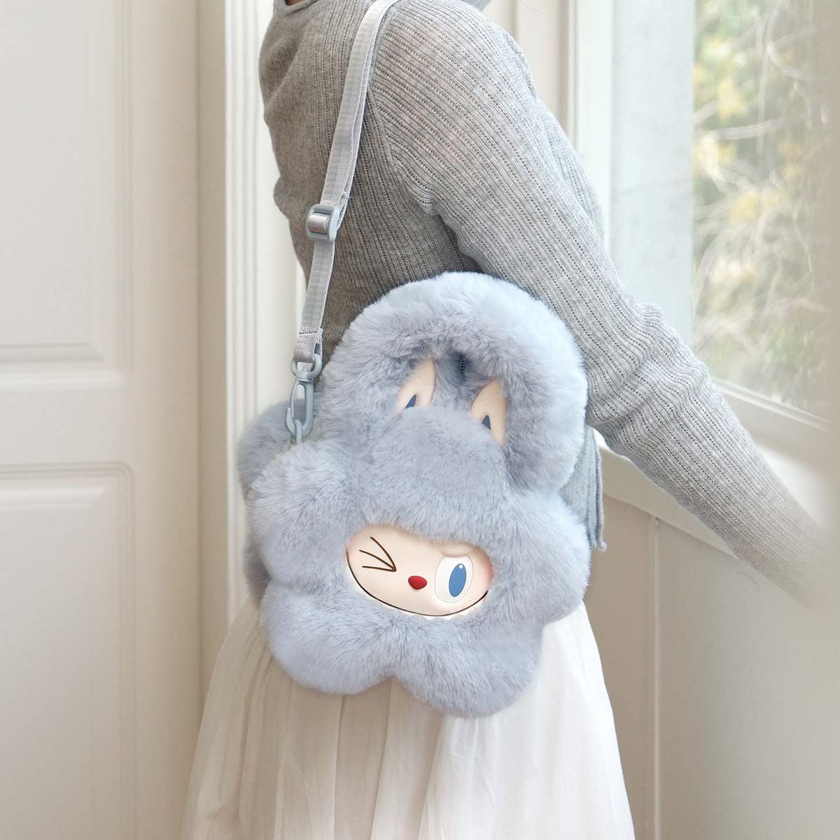 THE MONSTERS Labubu Classic Series-Plush Flower Bag