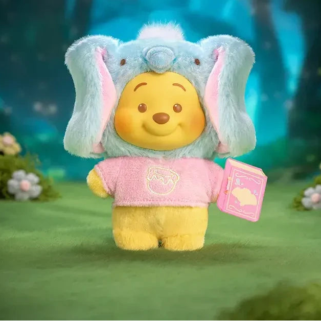 TOP TOY Winnie the Pooh Animal Storybook Series Plush Keychain Blind Box