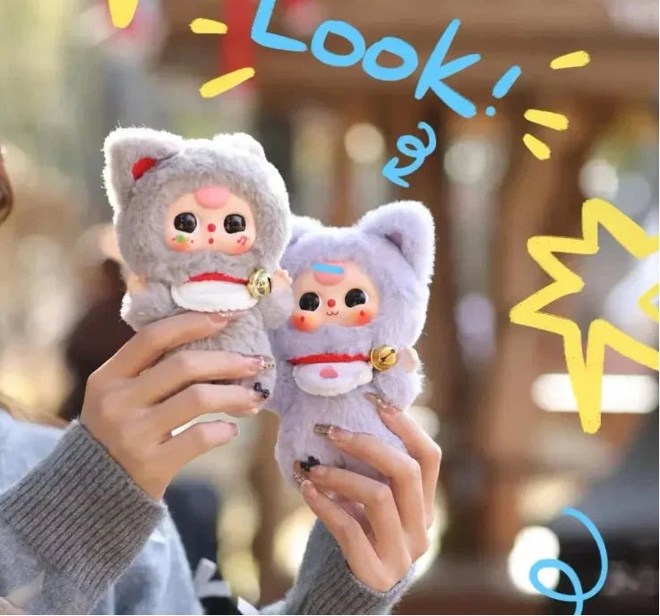 Baby Three Billionaires Cat Series Plush Dolls. Blind Box