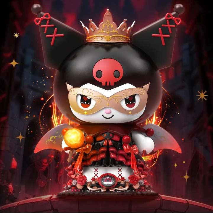 TOP TOY Kuromi Dark Castle Night Building Blocks Figure 450+Pcs