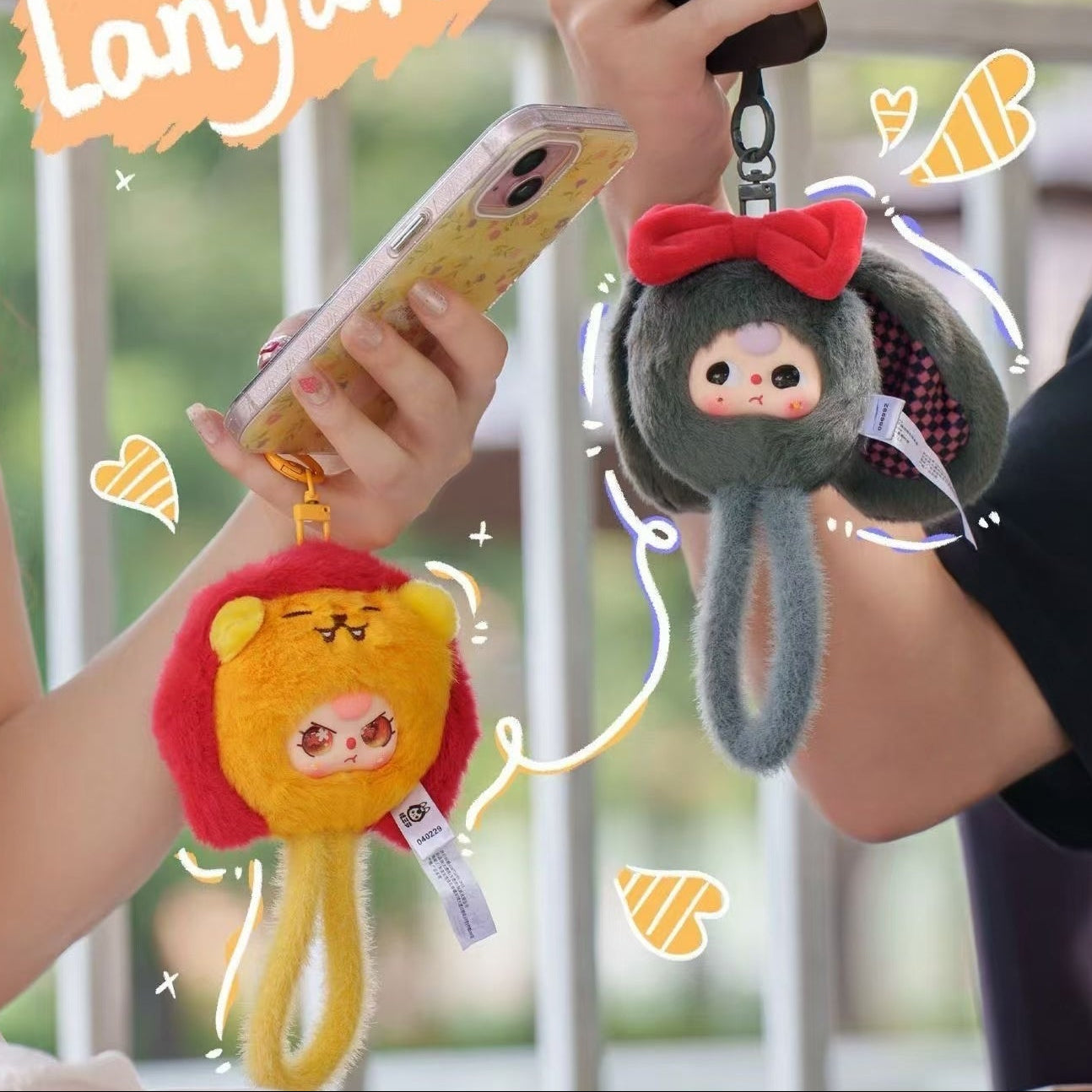 Baby Three Toddler Wrist Strap Plush Doll Charm Blind Box