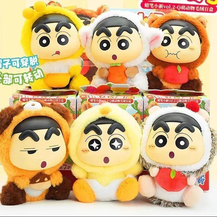 Crayon Shin-chan Vol.2 Q Animal Series Plush Blind Box - PopNya
