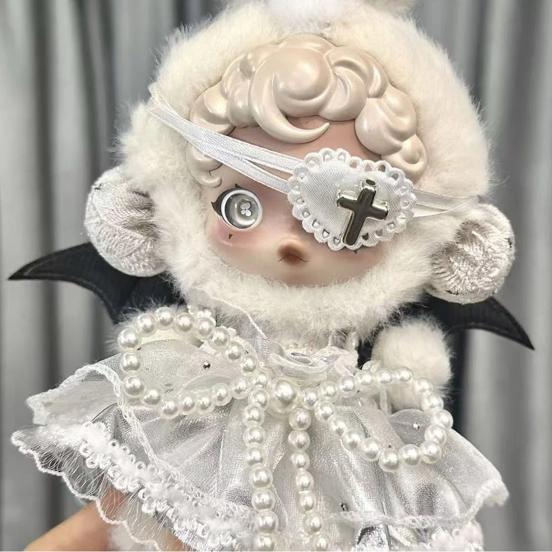 skullpanda clothes Black Angel (clothes - blindfold - wings)