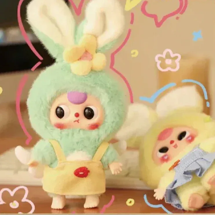 Baby Three Macaron Cute Bunny Series Plush Dolls. Blind Box